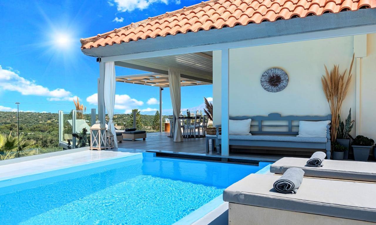 Olive Green Villa Heated Pool Agios Nikolaos Exteriör bild