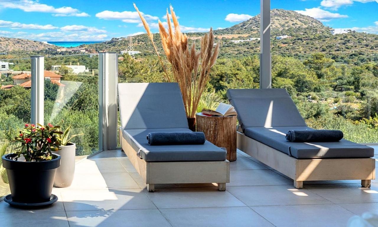Olive Green Villa Heated Pool Agios Nikolaos Exteriör bild