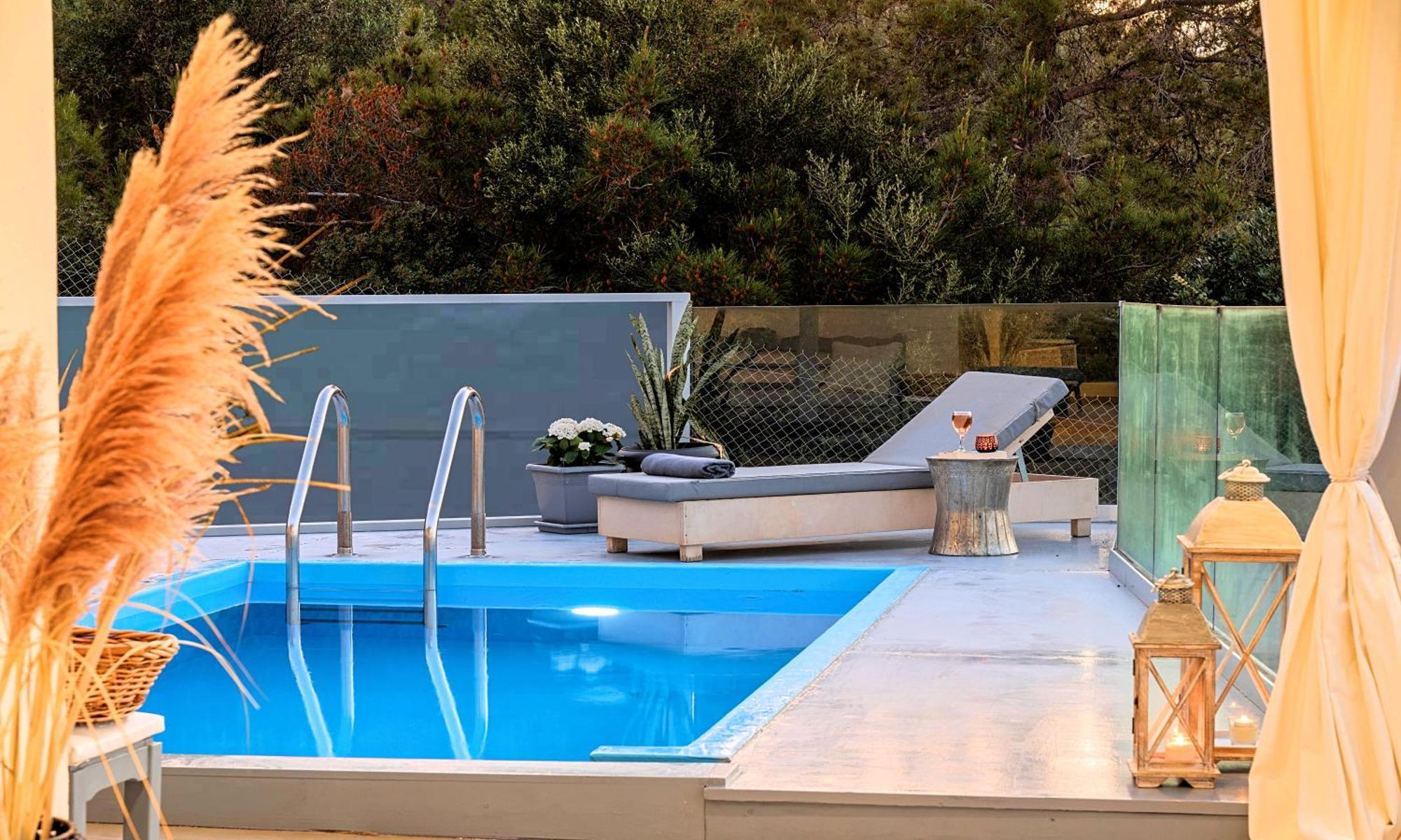 Olive Green Villa Heated Pool Agios Nikolaos Exteriör bild